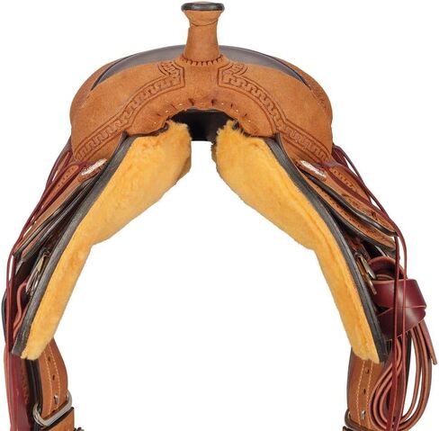 Billy Royal Elite Oiled Roughout Ranch Saddle | Built for Work or Show | Close Contact Fit for Horse Comfort | Includes Hind Cinch Set in Saudi Arabia