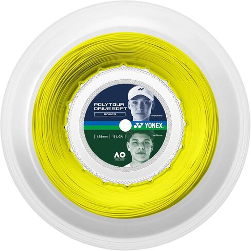 YONEX Polytour Drive Soft, Power, 1.25mm 16L Ga, Flash Yellow in Saudi Arabia