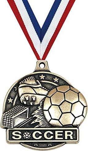 Soccer Medals 10 Pack, 2" Gold Soccer Team Medal Awards in Saudi Arabia