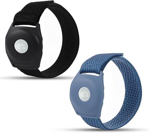 2pcs Princess Cruise Medallion Holder, Adjustable Bracelet for Princess Medallion Wrist Bands with Magic Adhesive Comfortable Princess Medallion Watch Holder Accessories for Men Women (Blue, Black) in Saudi Arabia