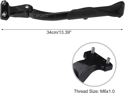 X AUTOHAUX Fit 24-29 Inch Bicycles Adjustable Bicycle Stand with Central 2 Holes Non-Slip Side Stand Kickstand Bicycle for Mountain Bike E-Bike Trekking in Saudi Arabia