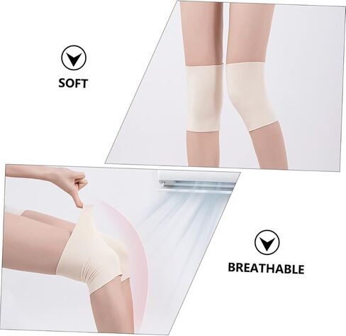 وسادة حماية الركبة مقاس XL قطعتان من أكمام الركبة الدافئة لدعم المفاصل، وسادات ضغط حرارية قابلة للتنفس لكبار السن للطقس البارد وتخفيف آلام المفاصل in Kuwait