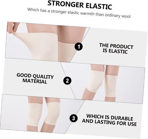 وسادة حماية الركبة مقاس XL قطعتان من أكمام الركبة الدافئة لدعم المفاصل، وسادات ضغط حرارية قابلة للتنفس لكبار السن للطقس البارد وتخفيف آلام المفاصل in Kuwait