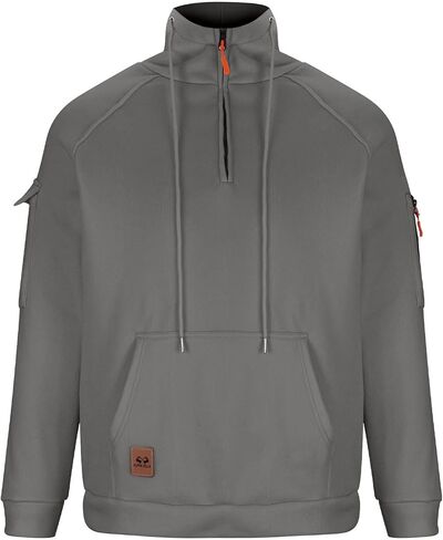 Tactical Hoodie for Men, Military Quarter Zip Pullover Athletic Workout Cargo Hooded Sweatshirt with Pockets in Saudi Arabia