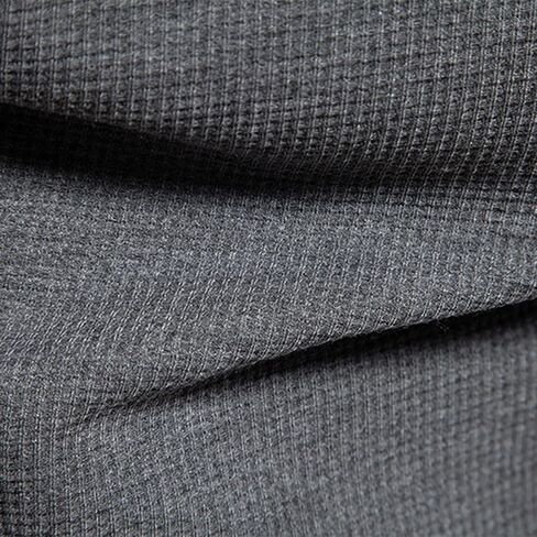 الرجال الهراء متماسكة هينلي قميص طويل الأكمام لينة بلوزة كاجوال أزرار أعلى بلون محكم طاقم الرقبة قميص in Kuwait