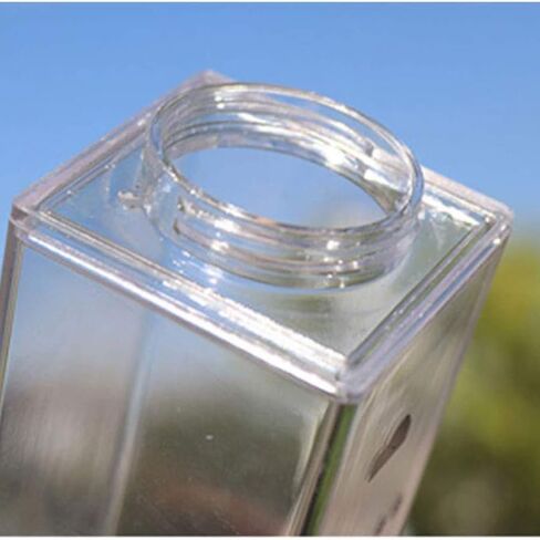 Jinberry 500ml/17Oz Cute Clear Milk Carton Water Bottle Portable Drinkware for Outdoor Climbing Tour or Camping in Saudi Arabia