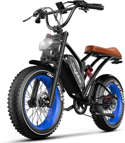 EUYBIKE Electric Bike for Adults, 2000W/3000W Peak Single/Double Motor with 48V/52V 25AH/30AH Battery, 20"x4.0" Fat Tires 35MPH/37MPH Ebike, Dual Hydraulic Disc Brake Full Suspension Electric Bicycle in Saudi Arabia