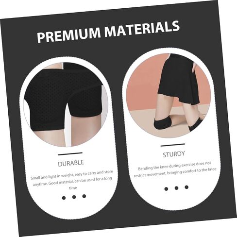 Hemoton 1Pair Breathable Knee Sleeves for Dancers Elastic Knee Stabilizer Pads with Fit for Sports Workouts Shock Absorption Comfort for Women for Running in Saudi Arabia