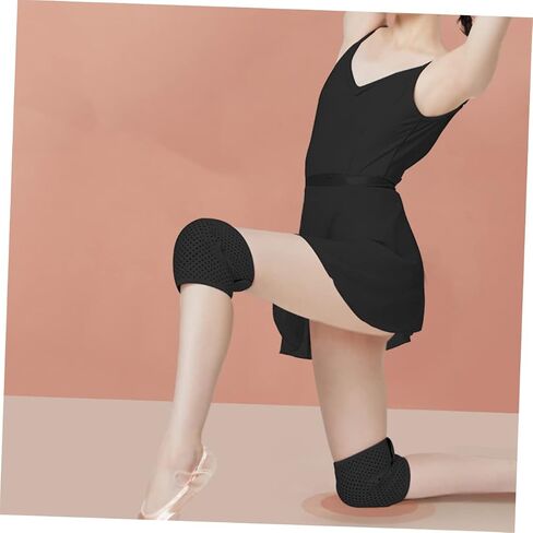 Hemoton 1Pair Breathable Knee Sleeves for Dancers Elastic Knee Stabilizer Pads with Fit for Sports Workouts Shock Absorption Comfort for Women for Running in Saudi Arabia