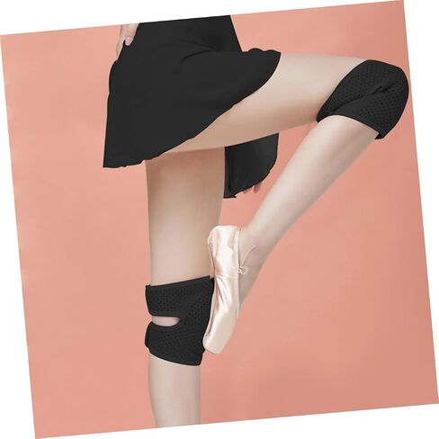 Hemoton 1Pair Breathable Knee Sleeves for Dancers Elastic Knee Stabilizer Pads with Fit for Sports Workouts Shock Absorption Comfort for Women for Running in Saudi Arabia