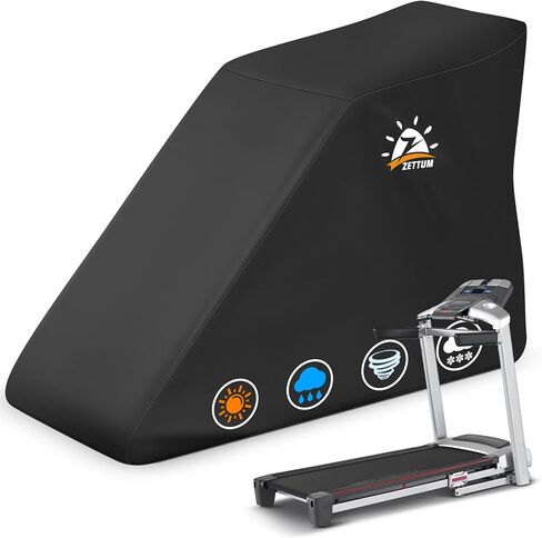 Zettum Treadmill Cover - 600D Treadmill Dust Cover Waterproof, Gym Equipment Running Machine Covers with Windproof Drawstring, Exercise Workout Equipment Protective for Home Indoor Outdoor in Saudi Arabia