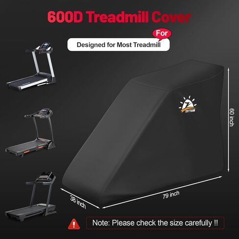 Zettum Treadmill Cover - 600D Treadmill Dust Cover Waterproof, Gym Equipment Running Machine Covers with Windproof Drawstring, Exercise Workout Equipment Protective for Home Indoor Outdoor in Saudi Arabia