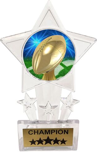Express Medals 10 Pack Acrylic Football Trophies Champion Awards Gift Prizes Trophy 10 PK D20 in Saudi Arabia