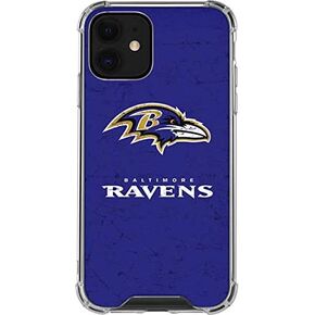 حافظة هاتف Skinit الشفافة متوافقة مع iPhone 12 Mini - تصميم مرخص رسميًا من الدوري الوطني لكرة القدم الأمريكية NFL Baltimore Ravens in Kuwait