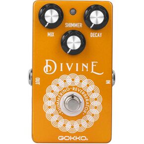 دواسة ريفير متلألئة إلهية - دواسة تأثيرات ترددية محيطة مع لمعان لعازفي الجيتار، غلاف من سبائك الألومنيوم، طاقة 9 فولت تيار مستمر in Kuwait