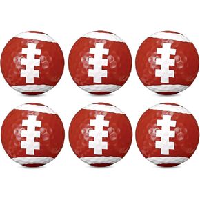 6 عبوات من كرات الجولف لكرة القدم، كرات جولف مضحكة مبتكرة للرجال والنساء ومحبي لاعبي الجولف، تصميم رائع لكرة القدم هدايا عيد ميلاد للأب، ملحقات الجولف للعب والتمرين، أحمر ساطع in Kuwait