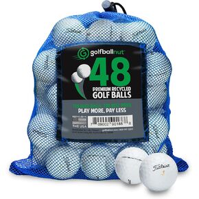 تم استخدامها وإعادة تدويرها من أجل Titleist Velocity Mint 5A (أبيض) (24 و48) تتضمن حقيبة شبكية لكرات الجولف in Kuwait