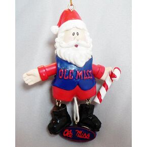 NCAA Mississippi Rebels Old Miss Football Sports Mascot Santa HAT Ornament in Saudi Arabia