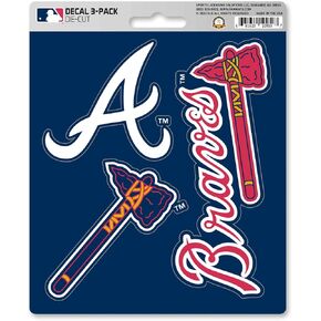 ملصق FANMATS 39285 Atlanta Braves 3 قطع in Kuwait