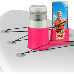 حامل أكواب لوح التجديف، حامل أكواب 2 في 1 كاياك، زجاجة مشروبات واقفة وحامل هاتف القارب، لوح مجداف وإكسسوارات قوارب الكاياك لأنواع زجاجات المشروبات والهاتف in Kuwait