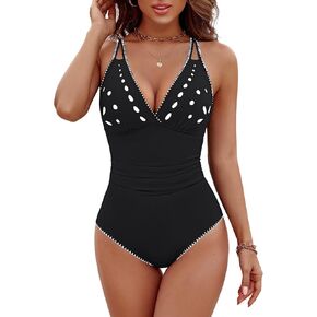 بدلة سباحة نسائية من قطعة واحدة للتحكم في البطن من BMJL بتصميم مقطوع بالليزر للشاطئ والمنتجع in Kuwait