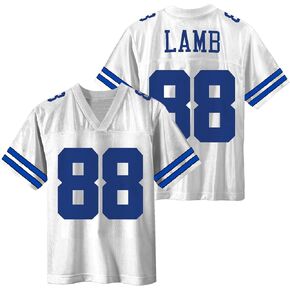 CeeDee Lamb Dallas Cowboys #88 White Kids Youth 8-20 Away Player Jersey in Saudi Arabia