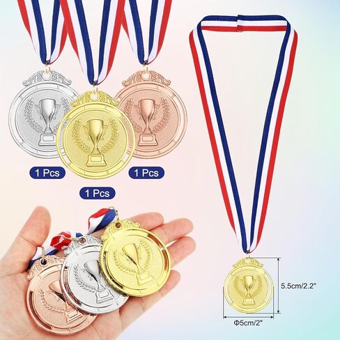 ميداليات جوائز معدنية من باتيكل، ميداليات فائزة بشريط رقبة لمشاركة البالغين في الرياضة in Kuwait