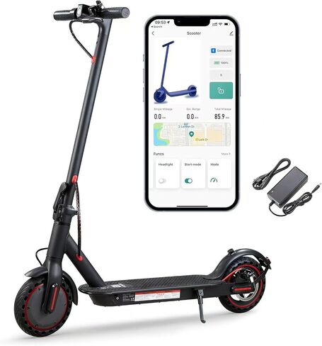 UrbanFish Electric Scooter, 350W/500W, 8.5" Tires, 21 Miles Range, 16/19 Mph, Folding E-Scooter with Dual Braking，APP Control in Saudi Arabia