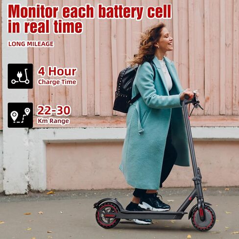 UrbanFish Electric Scooter, 350W/500W, 8.5" Tires, 21 Miles Range, 16/19 Mph, Folding E-Scooter with Dual Braking，APP Control in Saudi Arabia