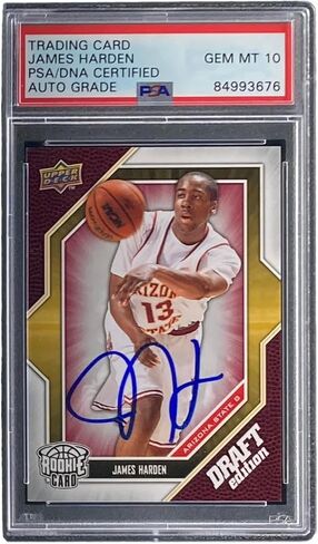 وقع جيمس هاردن على Slabbed 2009 UD Draft Edition #40 Rookie Card PSA/DNA Gem - كرة السلة Slabbed بطاقات المبتدئين الموقعة in Saudi Arabia