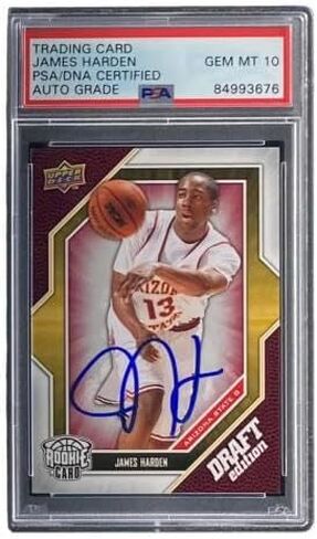 وقع جيمس هاردن على Slabbed 2009 UD Draft Edition #40 Rookie Card PSA/DNA Gem - كرة السلة Slabbed بطاقات المبتدئين الموقعة in Saudi Arabia