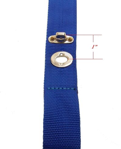 Extender Straps for Boat Covers with Turn Button/Twist Lock Fasteners Blue - Varying Lengths (1") in Saudi Arabia