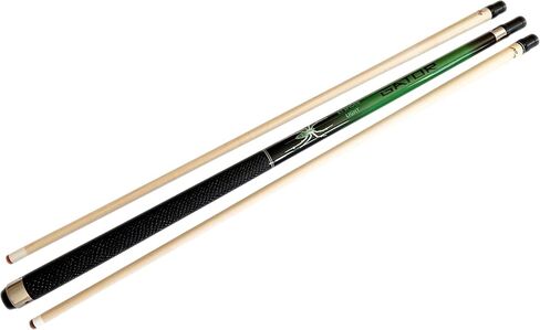 Champion Sport Dark Green Spider Billiards Pool Cue Stick with Two shafts (12mm and 13mm), Champion Glove in Saudi Arabia