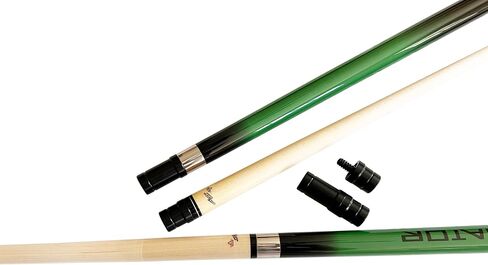 Champion Sport Dark Green Spider Billiards Pool Cue Stick with Two shafts (12mm and 13mm), Champion Glove in Saudi Arabia