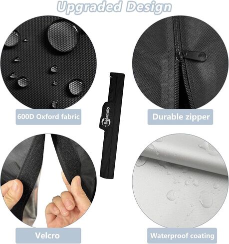 Shallow Water Anchor Cover fo 10'/12'-Foot,Heavy Duty 600D Oxford Travel Cover, All Weather Protection, Black in Saudi Arabia