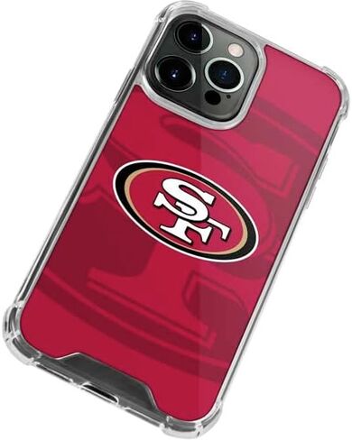 Skinit Clear Phone Case Compatible with iPhone 13 Pro - Officially Licensed NFL San Francisco 49ers Double Vision Design in Saudi Arabia