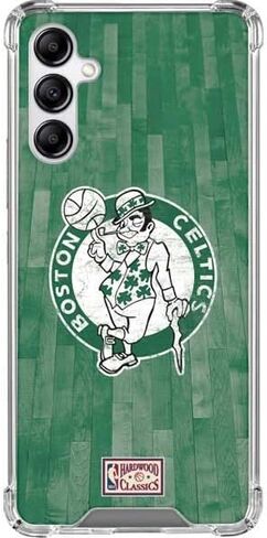 Skinit Clear Phone Case Compatible with Galaxy A14 5G - Officially Licensed NBA Boston Celtics Hardwood Classics Design in Saudi Arabia