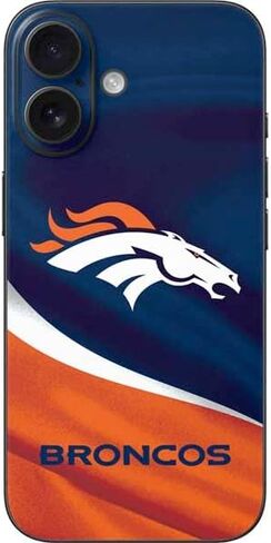 غلاف هاتف Skinit متوافق مع iPhone 17 - تصميم مرخص رسميًا من NFL Denver Broncos in Saudi Arabia