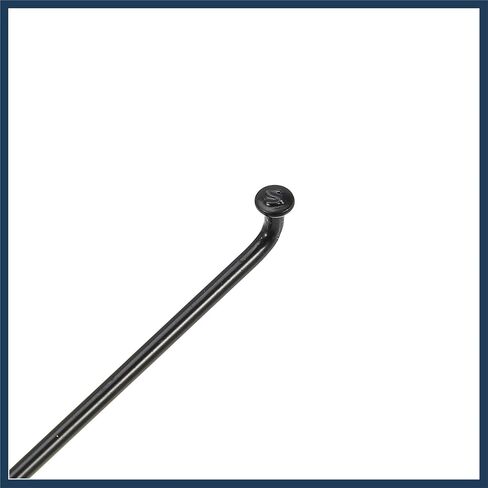 12 Pcs 14G J Bend 298mm x 2mm Bike Bicycle Spokes with Nipples Steel Black Stylish Design in Saudi Arabia