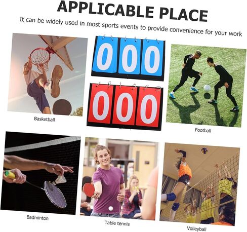 SUPVOX 2Pcs Portable Multi Functional Scoreboard Flipper for Volleyball and Basketball Compact Design with Easy to Read Numbers for Indoor and Outdoor Use Reliable Stability in Saudi Arabia