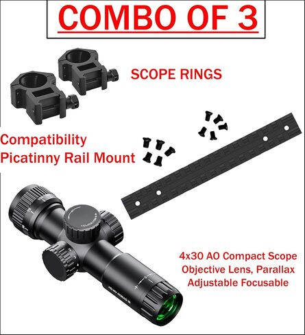Gotical Compatibility Picatinny Rail Mount Built specifically for Savage Axis/Axis II/Edge Rifle #6 and #8 Screws for Compatibility in Saudi Arabia
