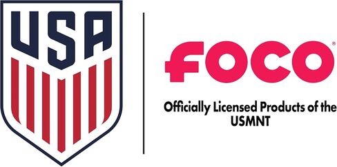 حقيبة ظهر بجيب برباط لفريق كرة القدم للرجال من FOCO USA مع شعار الفريق - حقيبة ظهر رسمية ذات ألوان مقسمة من USMNT - كيس رياضي متين لصالة الألعاب الرياضية، أو السفر، أو معدات المعجبين المرخصة من الجامعة in Saudi Arabia