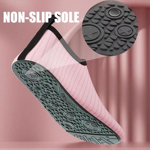 Water Shoes for Women Men Portable Barefoot Slip-On Aqua Socks Beach Swimming Yoga Shoes for Outdoor Summer Pool in Saudi Arabia
