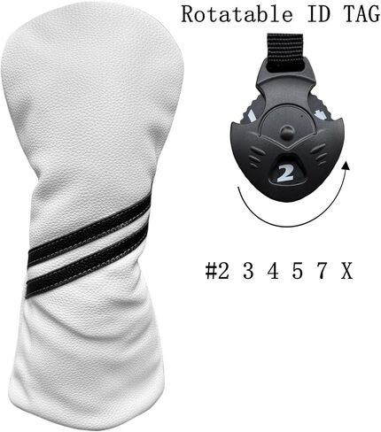 Golf Club Covers Headcovers Set for Driver and Woods Soft Faux Leather Golf Accessories for Men Women Golfer Gifts Set Golf Club Protective Case 1 3 5 H or Set for 1 3 5 Woods in Saudi Arabia