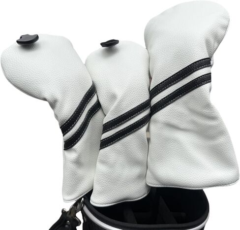 Golf Club Covers Headcovers Set for Driver and Woods Soft Faux Leather Golf Accessories for Men Women Golfer Gifts Set Golf Club Protective Case 1 3 5 H or Set for 1 3 5 Woods in Saudi Arabia