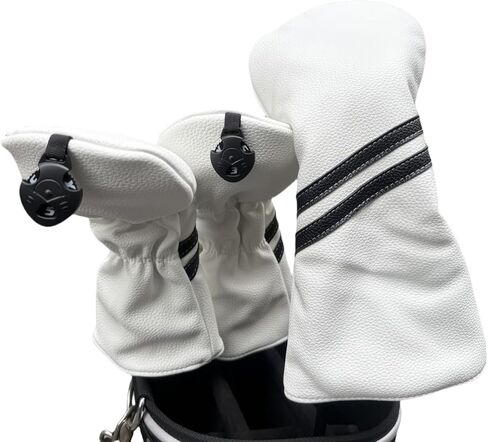 Golf Club Covers Headcovers Set for Driver and Woods Soft Faux Leather Golf Accessories for Men Women Golfer Gifts Set Golf Club Protective Case 1 3 5 H or Set for 1 3 5 Woods in Saudi Arabia
