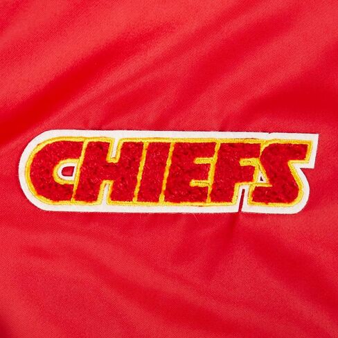 Pro Standard Womens NFL Kansas City Chiefs Retro Classics Satin Jacket Red L in Saudi Arabia