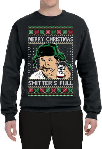 Wild Bobby Shitter's Full Cousin Eddie Christmas Family Vacation Ugly Christmas Sweater Unisex Crewneck Sweatshirt in Saudi Arabia