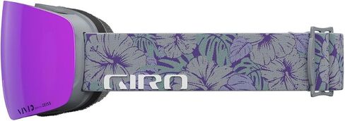 Giro Contour RS Adult Snow Goggle - حزام نباتي رمادي مع عدسات VIVID Pink/VIVID للأشعة تحت الحمراء in Saudi Arabia