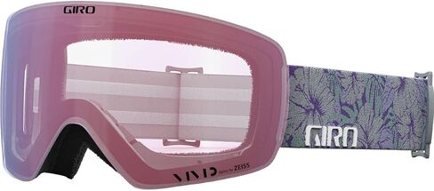 Giro Contour RS Adult Snow Goggle - حزام نباتي رمادي مع عدسات VIVID Pink/VIVID للأشعة تحت الحمراء in Saudi Arabia